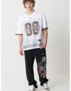 OFF-WHITE Tricou lejer cu decolteu in V - Alb/Verde