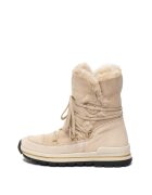 Olang Ghete de piele intoarsa cu captuseala de blana shearling - fara inchidere Tanya