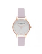OLIVIA BURTON Ceas de mână pentru femei - cadran alb - inox - curea din piele naturală - 30mm