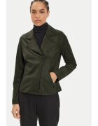 Olsen Geaca din imitatie de piele 15001386 Verde Regular Fit - Piele ecologica