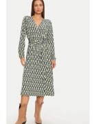 Olsen Rochie tip camasa 13001788 Verde Regular Fit - Viscoza
