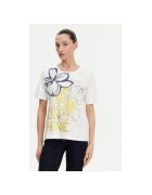 Olsen Tricou dama 11105007 - Bumbac/Elastan - Alb - Alb