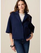 Oltre Jacheta scurta cu maneci raglan 3/4 - Caramel/Bleumarin