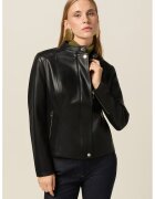 Oltre Jacheta slim fit cu fermoar - Negru