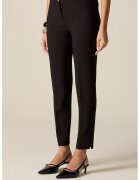 Oltre Pantaloni conici cu talie inalta - Negru