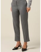 Oltre Pantaloni crop cu detalii cu pensa - Gri deschis