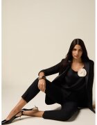 Oltre Pantaloni crop eleganti cu pensa - Negru