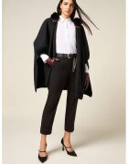 Oltre Pantaloni crop regular fit - Maro inchis
