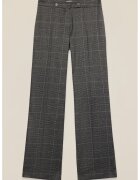 Oltre Pantaloni cu croiala ampla si model in carouri - Gri inchis