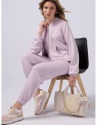 Oltre Pantaloni de trening uni cu talie inalta - Lila