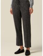 Oltre Pantaloni drepti crop cu detalii cu pensa - Gri antracit
