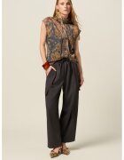 Oltre Pantaloni drepti cu model uni - Gri antracit