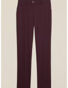 Oltre Pantaloni drepti cu pliuri - Violet pruna