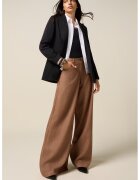 Oltre Pantaloni eleganti din lyocell si croiala ampla - Caramel