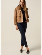 Oltre Pantaloni slim-fit din amestec de lyocell - Albastru ultramarin