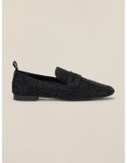 Oltre Pantofi loafer cu strasuri - Negru