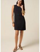 Oltre Rochie cu croiala in A si insertii din satin - Negru