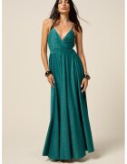 Oltre Rochie maxi cu particule stralucitoare - Verde aquamarin