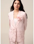 Oltre Sacou cu detaliu floral - Roz pal