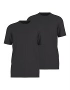 OLYMP Set de tricouri cu model uni - 2 piese - Negru