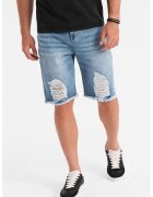 OMBRE Blugi scurti - Albastru deschis