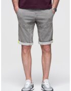 OMBRE Blugi scurti regular fit - Gri deschis