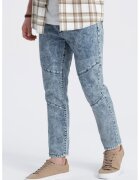 OMBRE Blugi slim fit cu buzunare - Albastru deschis