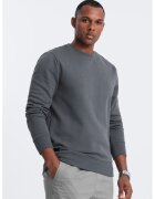 OMBRE Bluza de trening din bumbac cu model uni