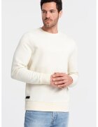 OMBRE Bluza de trening din bumbac cu model uni