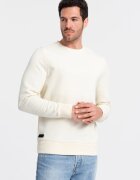 OMBRE Bluza de trening din bumbac cu model uni