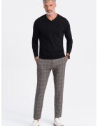 OMBRE Bluza din bumbac cu decolteu in V - Negru