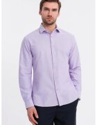 OMBRE Camasa din bumbac cu model uni - Lila