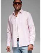 OMBRE Camasa din bumbac cu model uni - Roz pastel