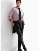 OMBRE Camasa regular fit cu guler ascutit - Roz pal