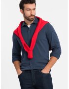 OMBRE Camasa regular fit de bumbac - Bleumarin
