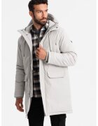 OMBRE Geaca parka OM-JALJ-0166 - Cu fermoar - Cu gluga - Barbati