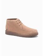 OMBRE Ghete Chukka de piele intoarsa cu sireturi - Bej