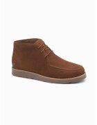 OMBRE Ghete Chukka de piele intoarsa cu sireturi - Maro