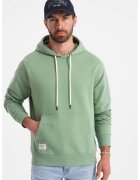 OMBRE Hanorac cu buzunar kangaroo - Verde fistic