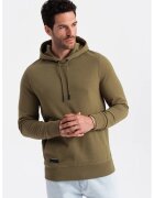 OMBRE Hanorac de bumbac cu buzunar kangaroo