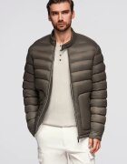 OMBRE Jacheta cu guler inalt si fara gluga OM-JALP-0261 - Kaki