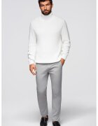 OMBRE Pantaloni cu croiala conica si buzunare laterale - Gri deschis