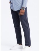 OMBRE Pantaloni cu talie medie - Albastru inchis