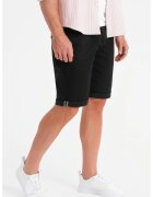 OMBRE Pantaloni regular fit cu buzunare - Negru