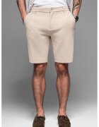 OMBRE Pantaloni scurti cu talie medie - Maro taupe deschis