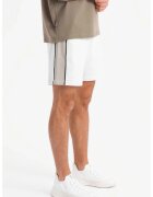 OMBRE Pantaloni scurti relaxed fit cu buzunare laterale - Alb murdar