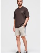 OMBRE Pantaloni scurti relaxed fit cu buzunare laterale - Bej