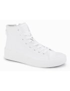 OMBRE Pantofi sport inalti cu fermoar OM-FOTH-0184 - Alb