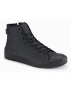 OMBRE Pantofi sport inalti cu fermoar OM-FOTH-0184 - Negru