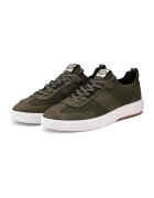 OMBRE Pantofi sport slip-on din piele ecologica si plasa - Verde